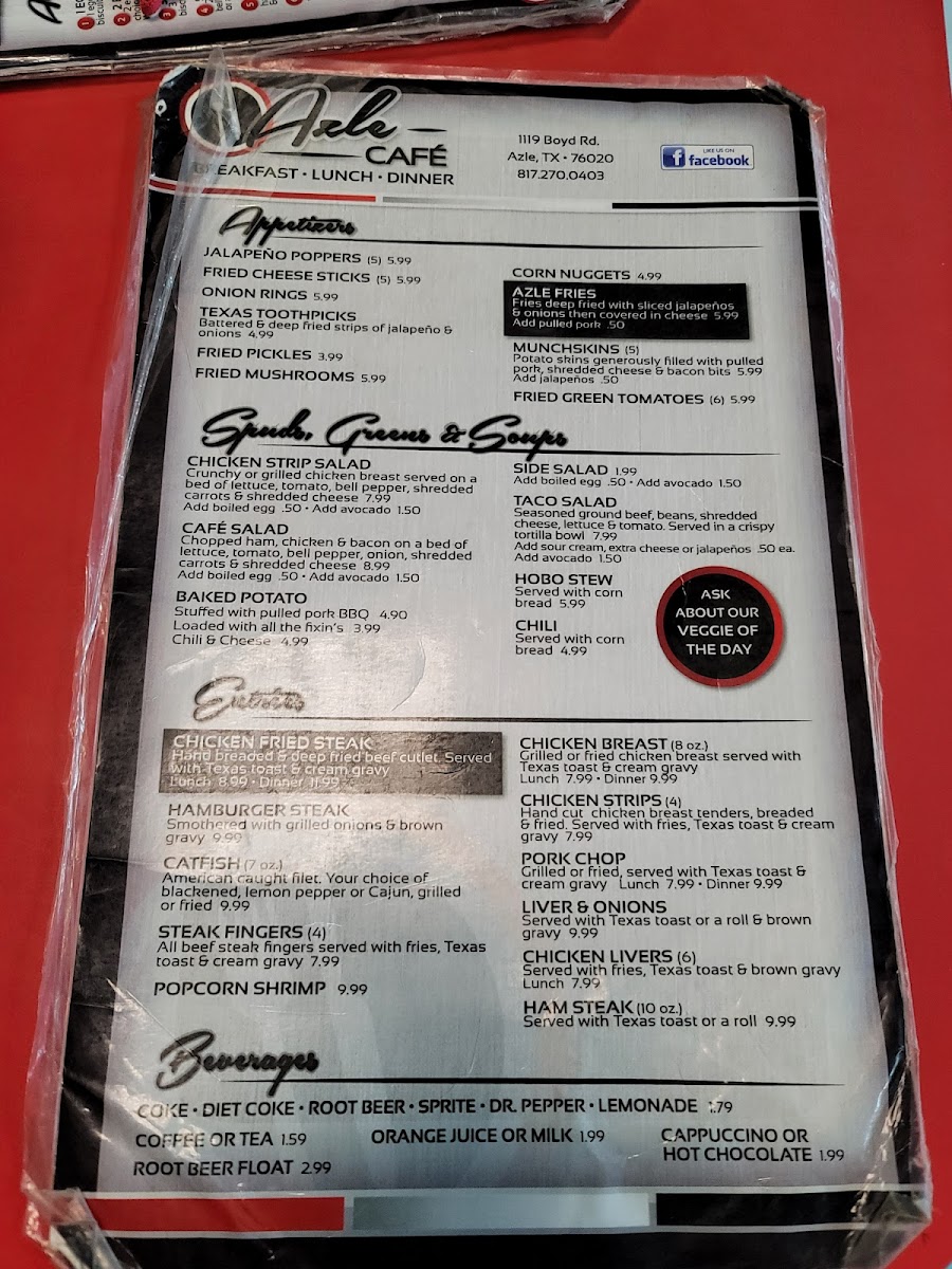 Azle Cafe Menu - Image 3